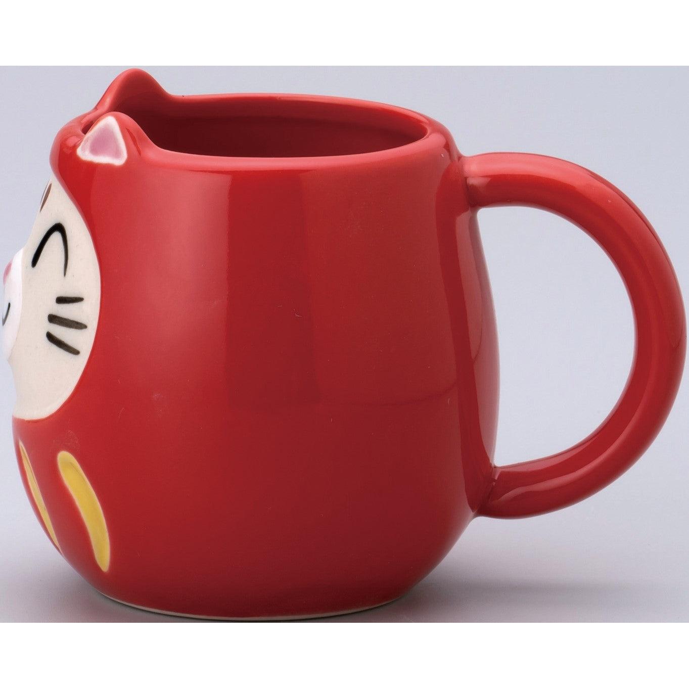 Cat Dharma Red Mug Cup - ECI Online store│One dollar 100 yen shop