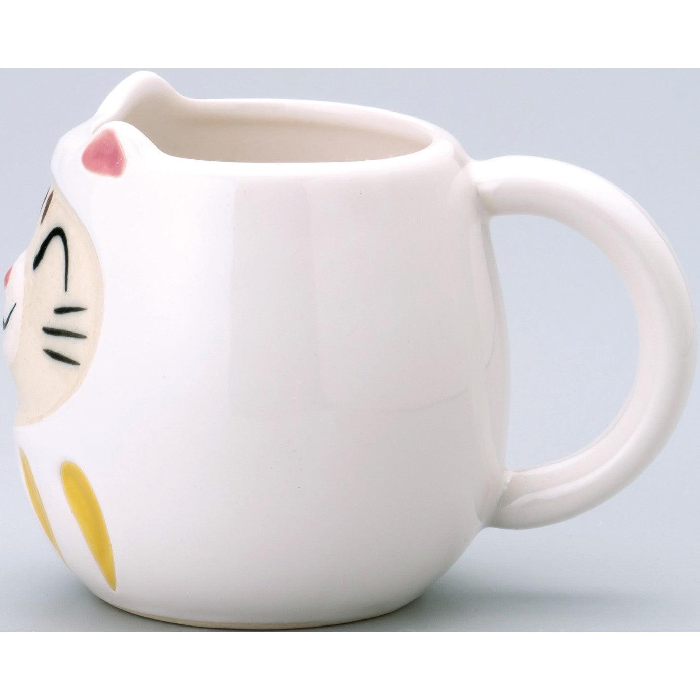 Cat Dharma White Mug Cup - ECI Online store│One dollar 100 yen shop