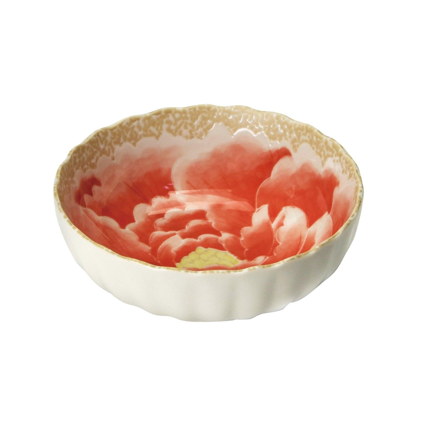 Bowls (Peony / Japanese red / 4.5) - ECI Online store│One dollar 100 yen shop