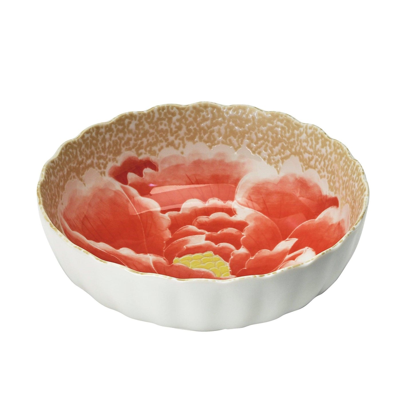 Bowls (Peony / Japanese red / 6.8) - ECI Online store│One dollar 100 yen shop
