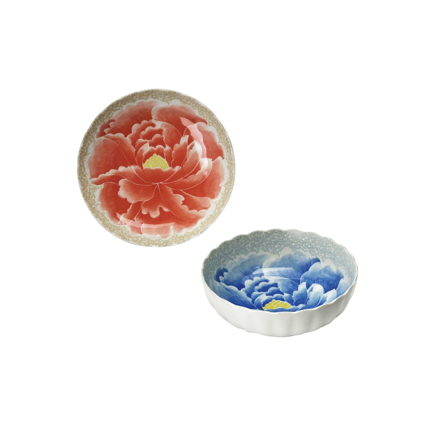 Bowls (Peony / Pair set) - ECI Online store│One dollar 100 yen shop