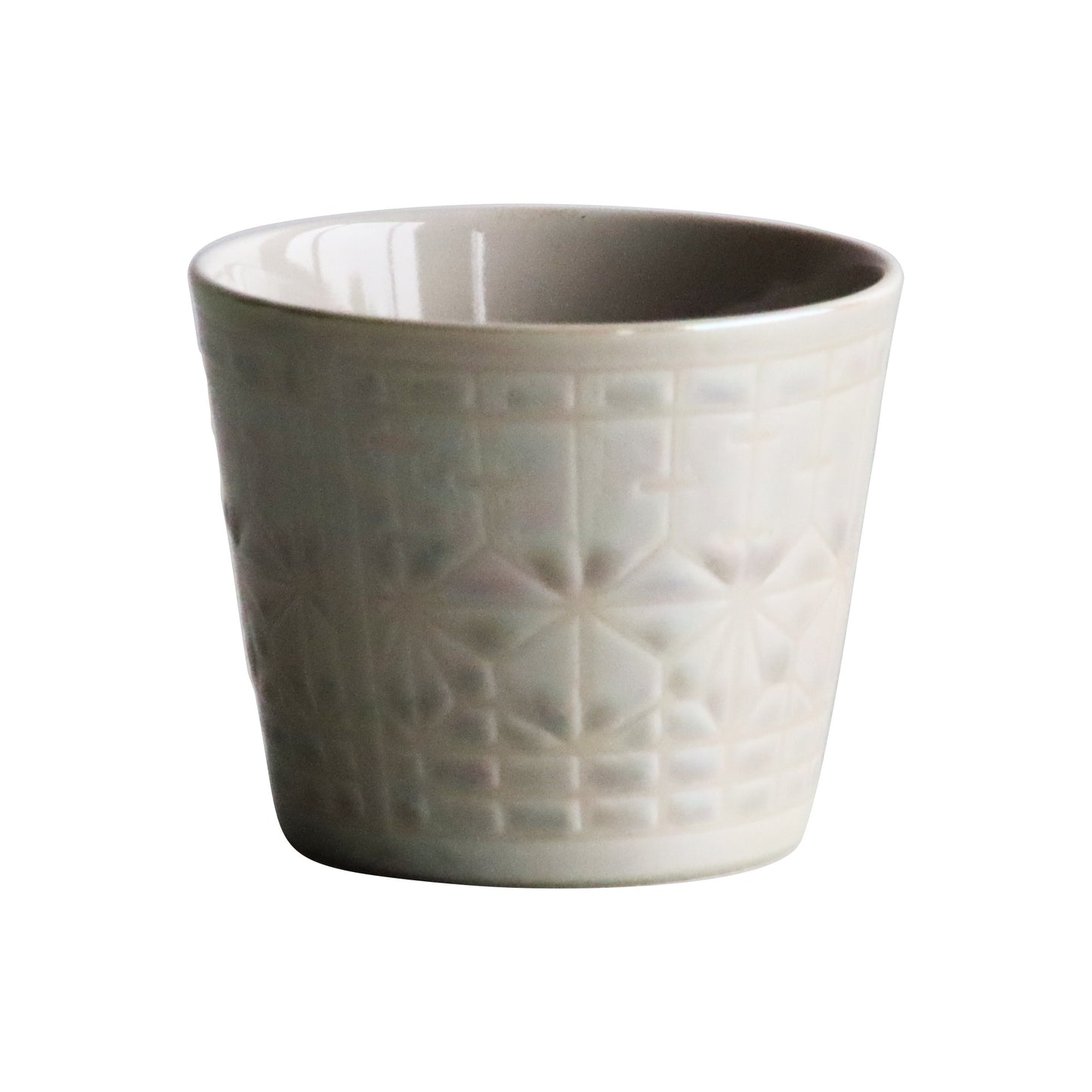 Syoji Soba Cup with a latticework pattern