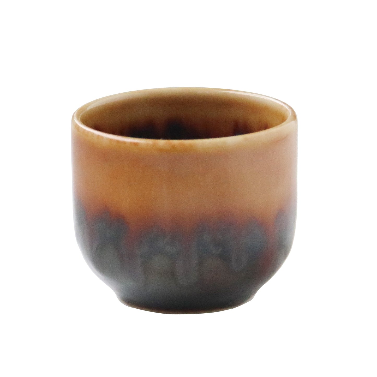 Yellow glazed sake cup
