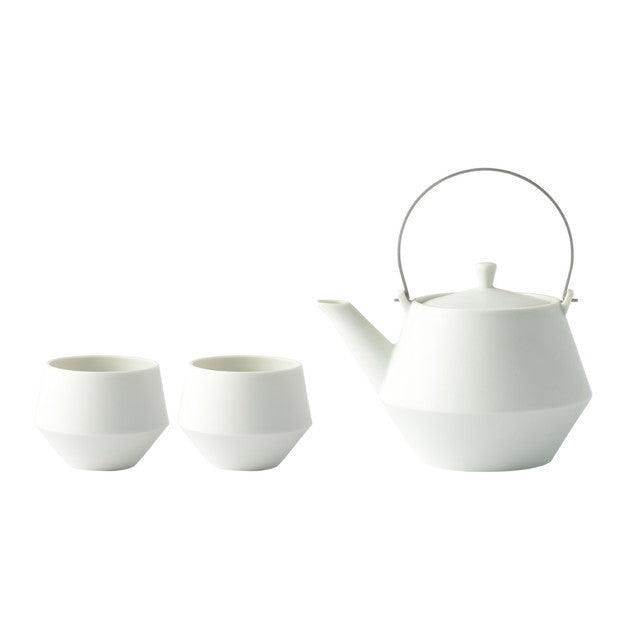 Teapot Set (Stainless / Crane Bird / White) - ECI Online store│One dollar 100 yen shop