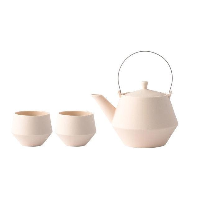 Teapot Set (Stainless / Crane Bird / Natural) - ECI Online store│One dollar 100 yen shop