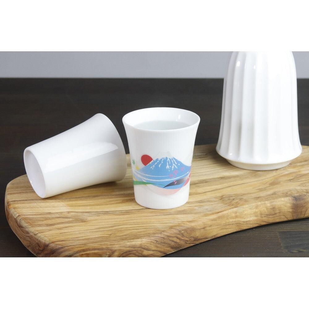Cup (White / Small / Mt.Fuji / 1pc / with Box) - ECI Online store│One dollar 100 yen shop