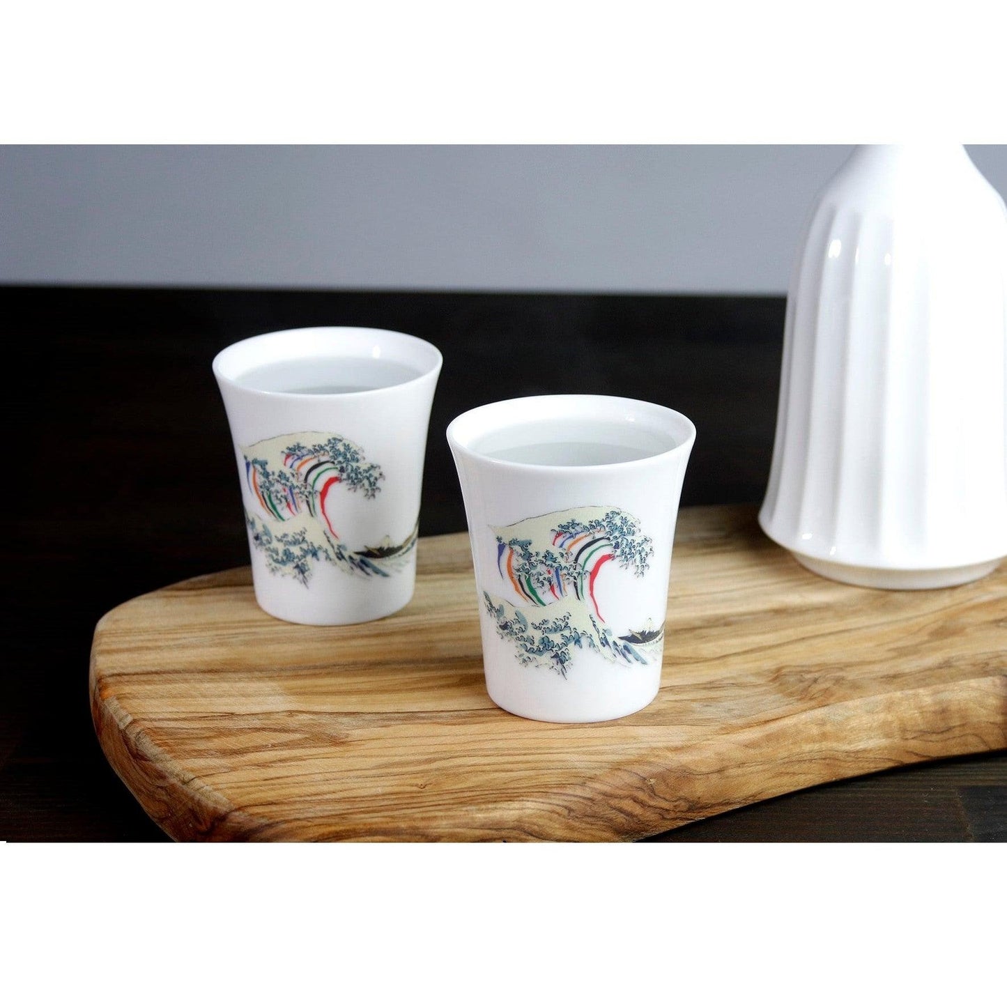 Cup (White / Small / HOKUSAI / 1pc / with Box) - ECI Online store│One dollar 100 yen shop