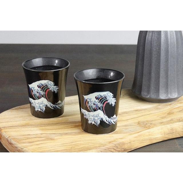 Cup (Black / Small / HOKUSAI / 1pc / with Box) - ECI Online store│One dollar 100 yen shop