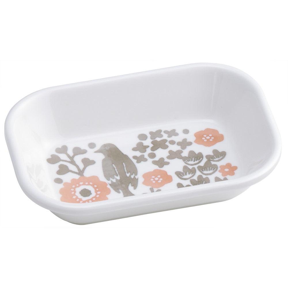 Tray ( Melamine / Flower and Birds / S size) - ECI Online store│One dollar 100 yen shop