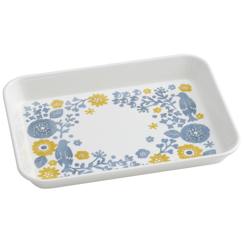 Tray ( Melamine / Flower and Birds /L size) - ECI Online store│One dollar 100 yen shop