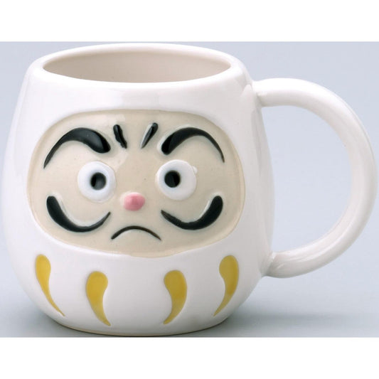 Fuku Dharma White Mug Cup - ECI Online store│One dollar 100 yen shop