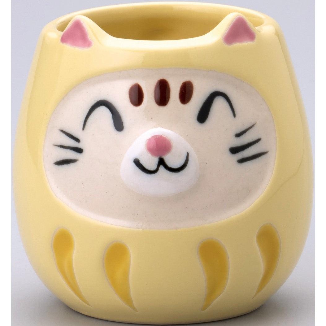 Cat Dharma Yellow Mug Cup - ECI Online store│One dollar 100 yen shop