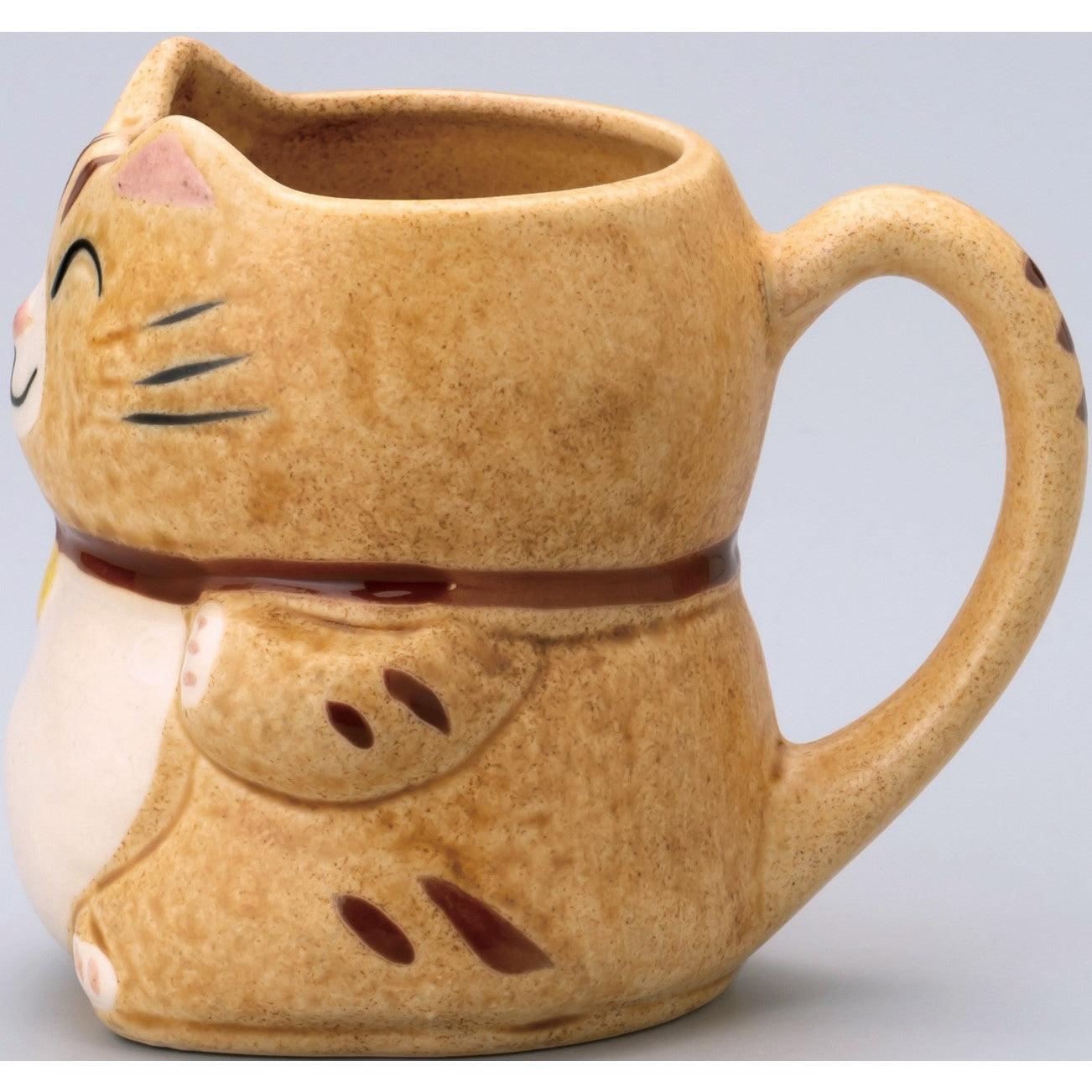 Manekineko Yellow Mug Cup - ECI Online store│One dollar 100 yen shop