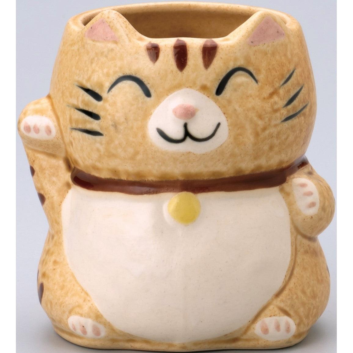 Manekineko Yellow Mug Cup - ECI Online store│One dollar 100 yen shop