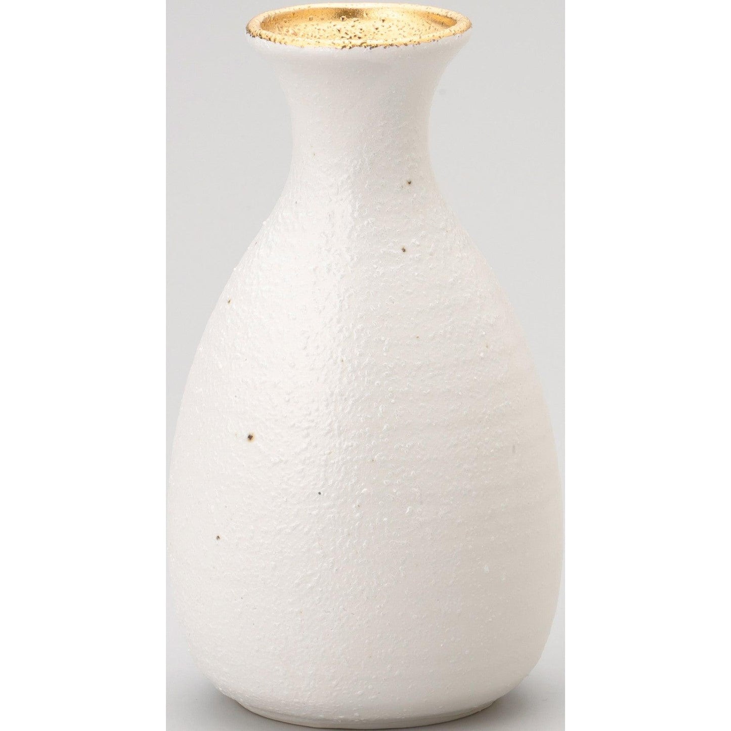 White & Gold Sake Bottle Big