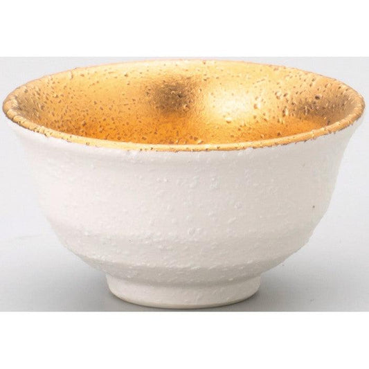 White & Gold Sake Cup