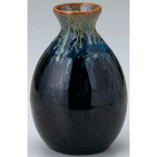 Black Blue Flow Sake Bottle Big