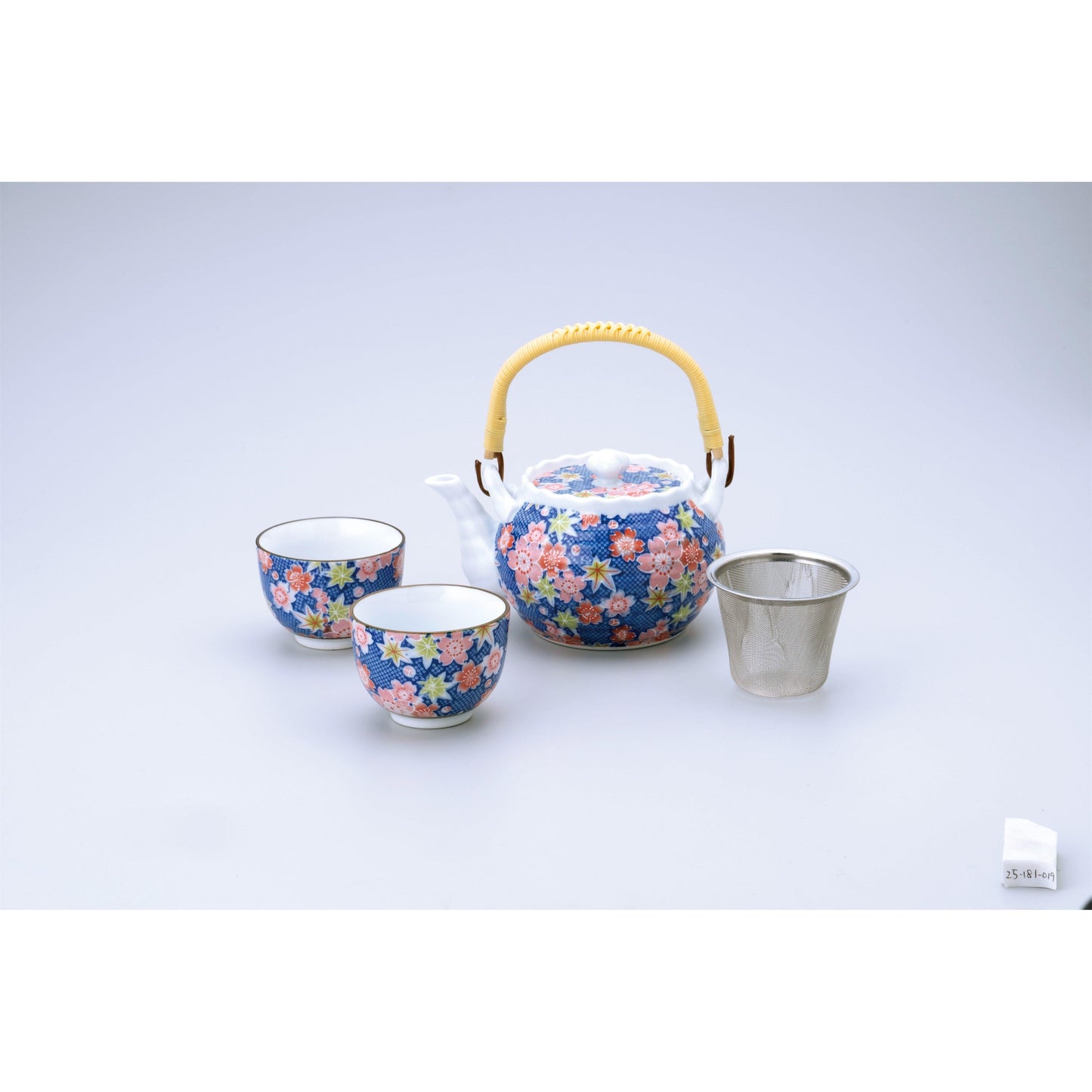 Kanoko Yuzen Blue Dobin-Tea Set (1:2)