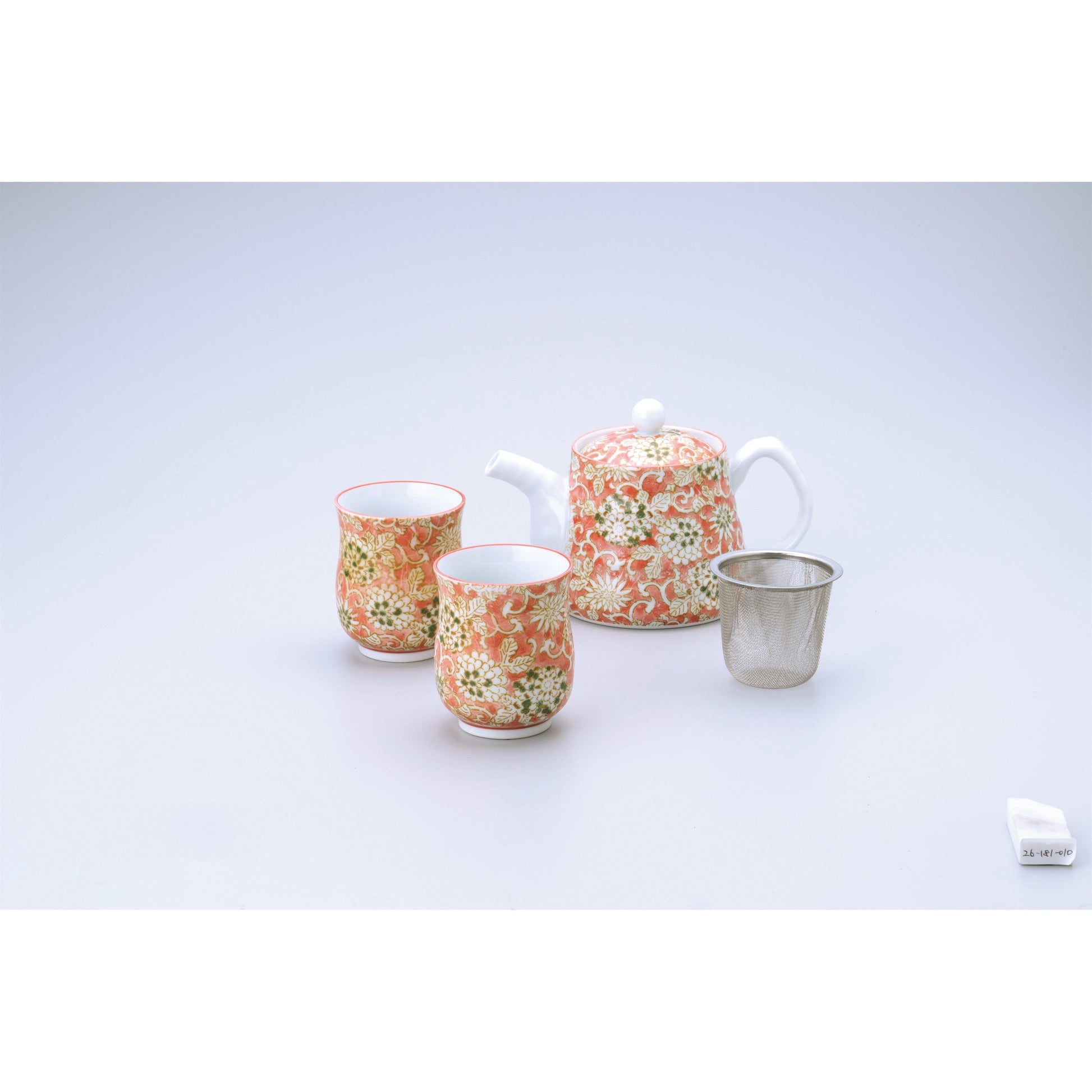 Irokarakusa Red Dobin-Tea Set (1:2) - ECI Online store│One dollar 100 yen shop