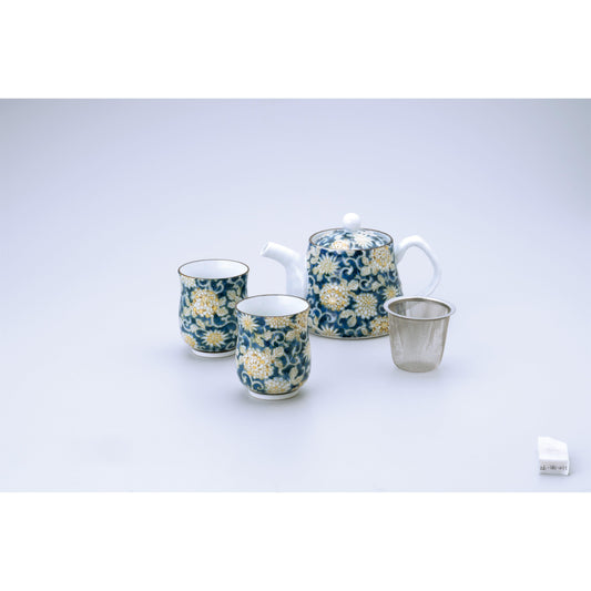 Irokarakusa Blue Dobin-Tea Set (1:2) - ECI Online store│One dollar 100 yen shop