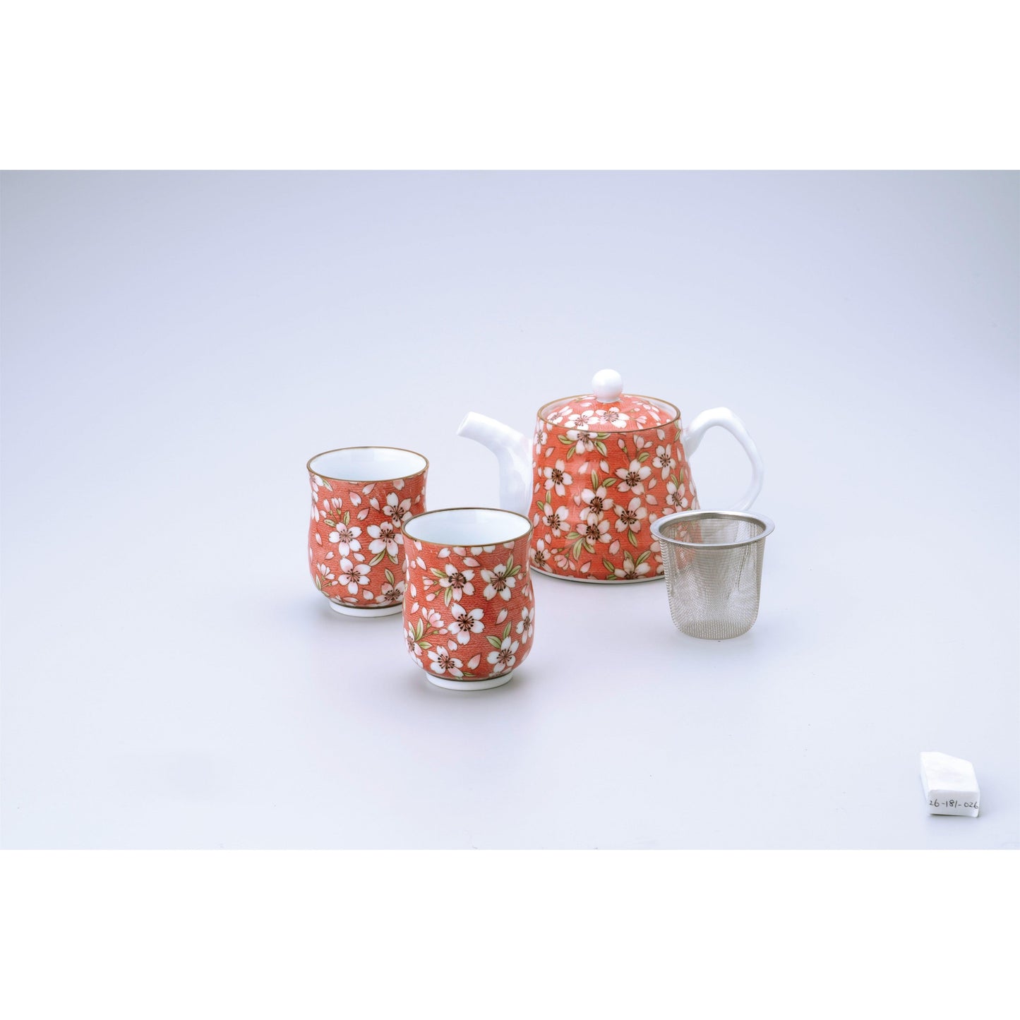 Sakura Roman Red Dobin-Tea Set (1:2) - ECI Online store│One dollar 100 yen shop