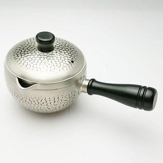 Pure copper tin finish Hammer mark teapot (Yokote) with strainer - ECI Online store│One dollar 100 yen shop