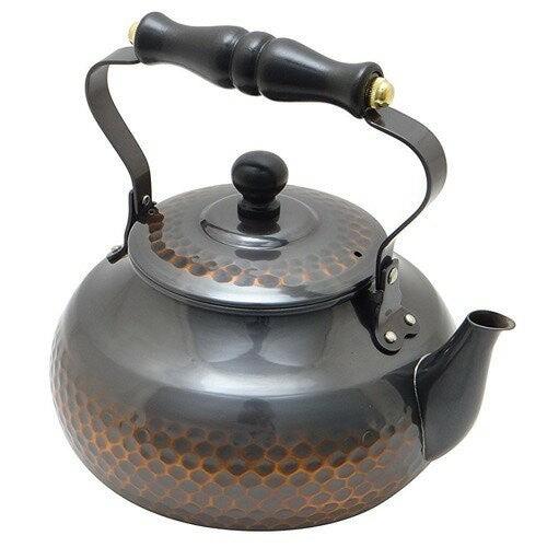 Red copper Hammer kettle 2L (wooden pattern)