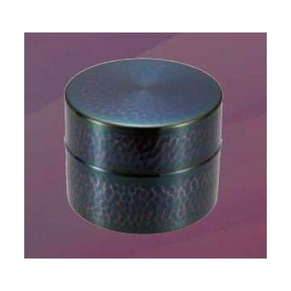 Pure copper blue finished hammer Tea Canister (middle) - ECI Online store│One dollar 100 yen shop