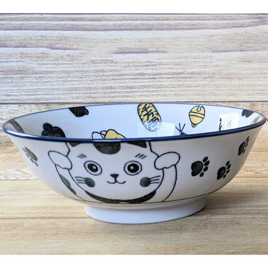 Bowls (Waving cat (for good luck) / Navy 63) - ECI Online store│One dollar 100 yen shop