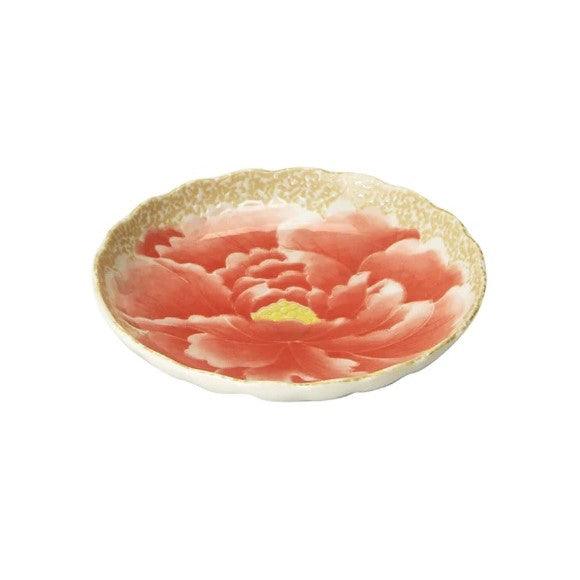 Plates (Peony / Japanese red / 3.5) - ECI Online store│One dollar 100 yen shop