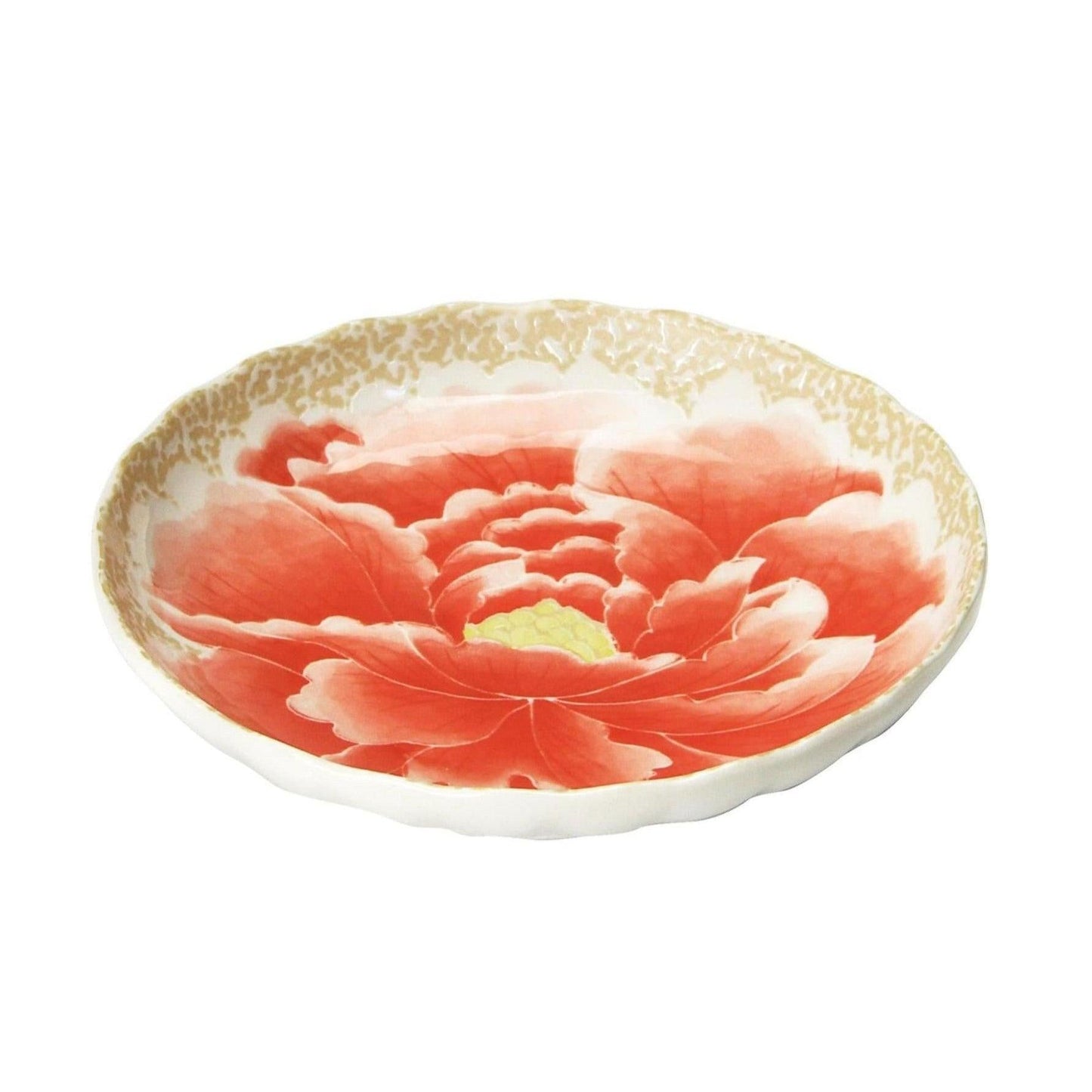 Plates (Peony / Japanese red / 5.0) - ECI Online store│One dollar 100 yen shop