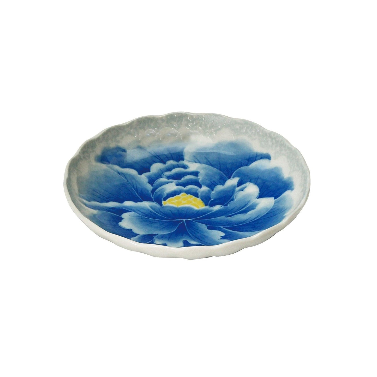 Plates (Peony / Japanese blue / 3.5) - ECI Online store│One dollar 100 yen shop