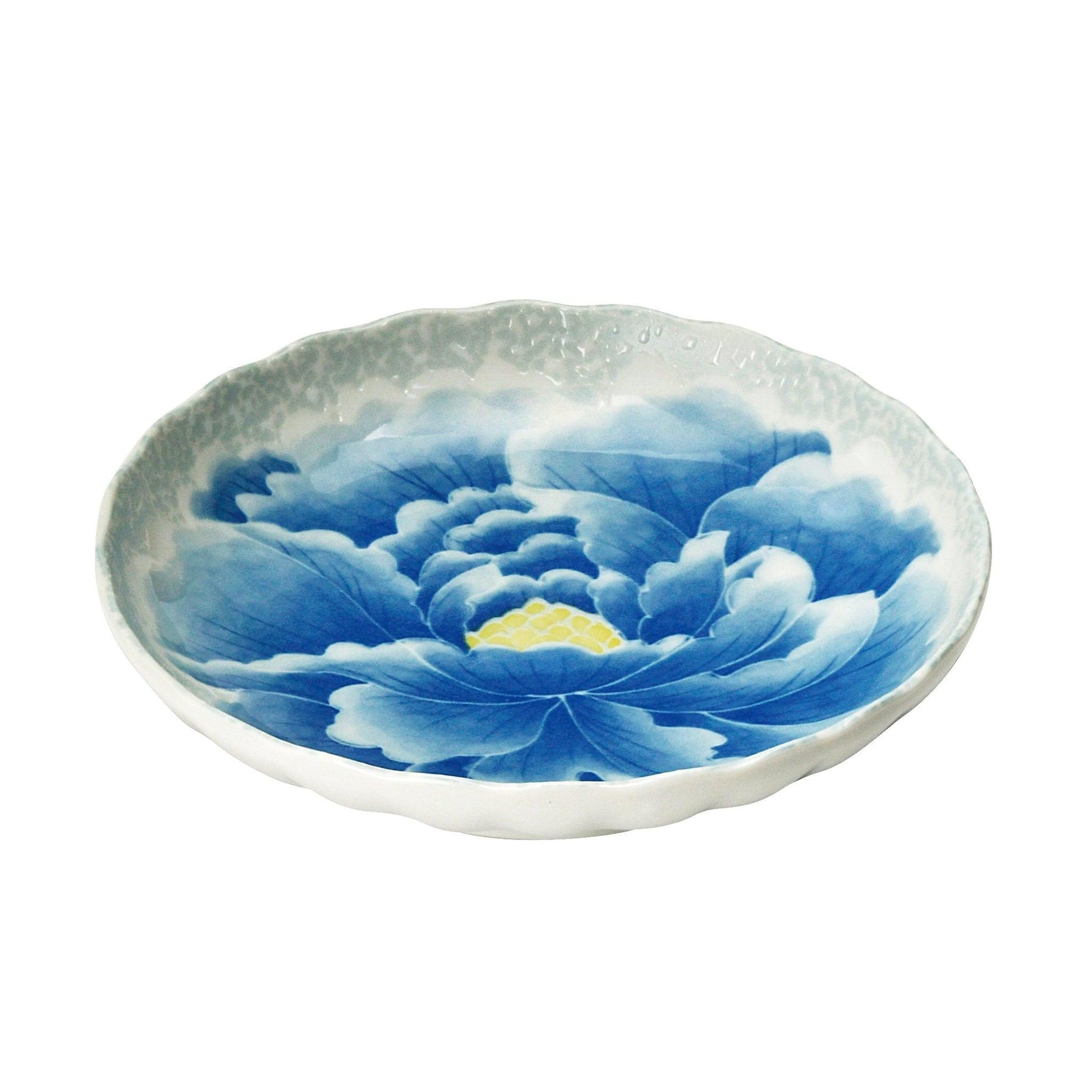 Plates (Peony / Japanese blue / 5.0) - ECI Online store│One dollar 100 yen shop