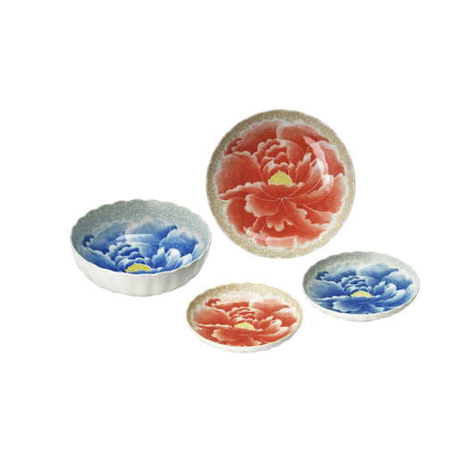 Plates (Peony) - ECI Online store│One dollar 100 yen shop