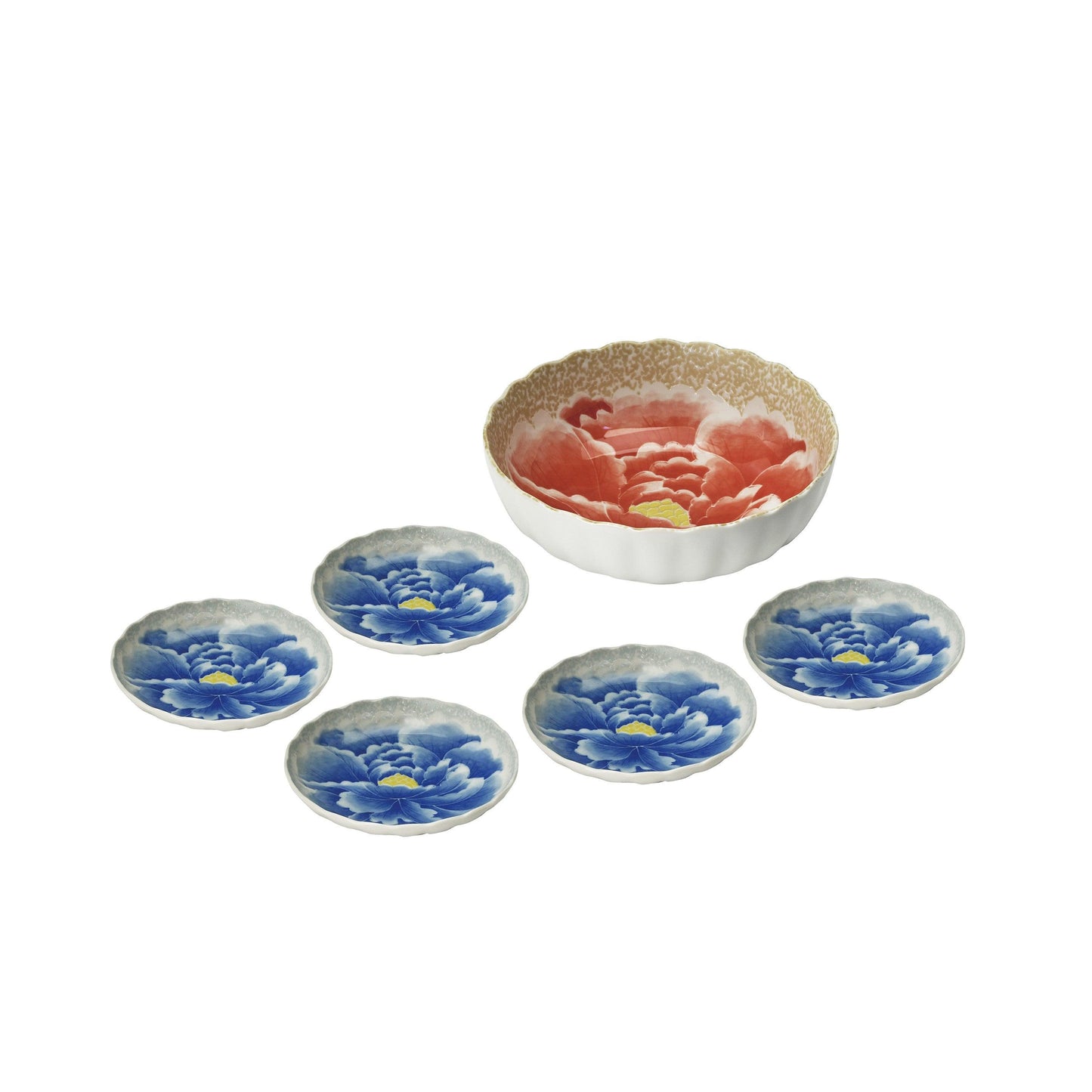 Plates (Peony / small) - ECI Online store│One dollar 100 yen shop