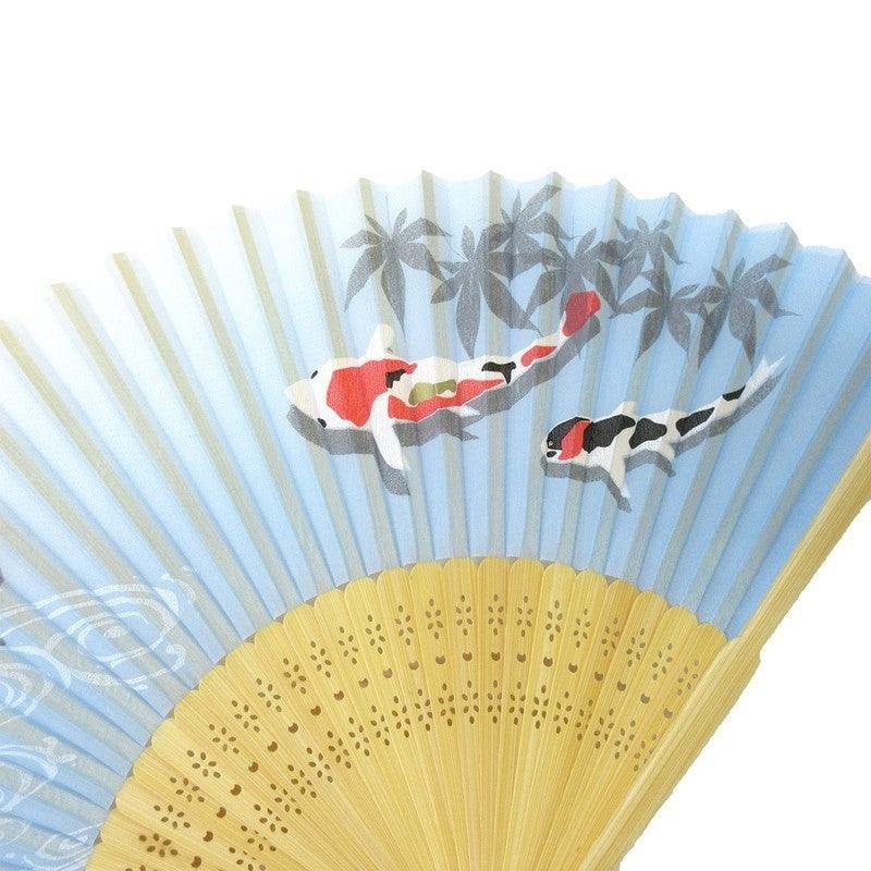 Japanese fan (Silk fan /Colored carp) - ECI Online store│One dollar 100 yen shop