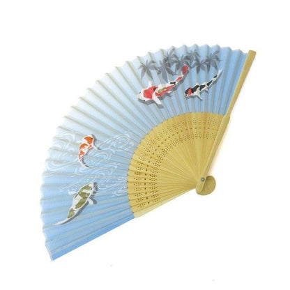 Japanese fan (Silk fan /Colored carp) - ECI Online store│One dollar 100 yen shop