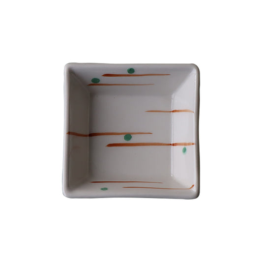 Japanese modern, small size, with square dot green tea line