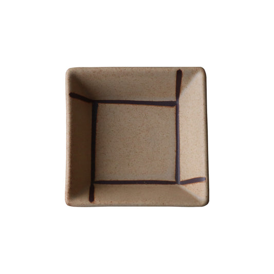 Japanese modern Kakutsu Kakotsu, beige brown rust