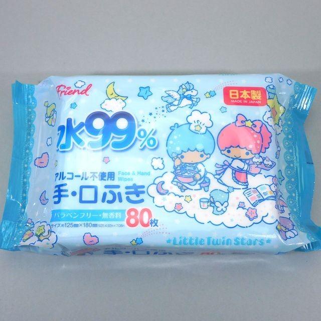 Wet towel (Non-alcohol / 80P / Little Twin Stars) - ECI Online store│One dollar 100 yen shop