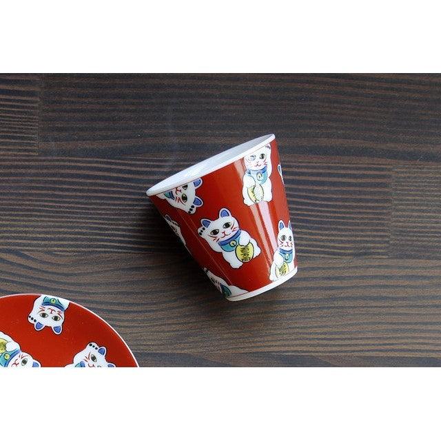 Sake Cup (KUTANI Ware / MANEKINEKO) - ECI Online store│One dollar 100 yen shop