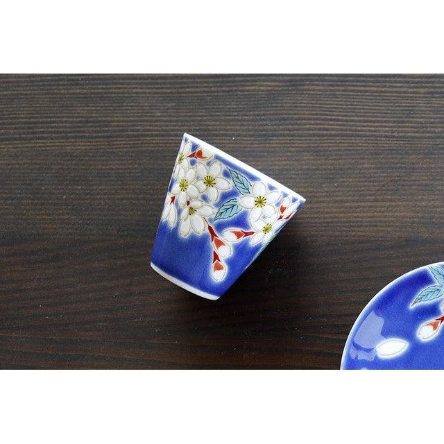 Sake Cup (KUTANI Ware / SAKUARA) - ECI Online store│One dollar 100 yen shop