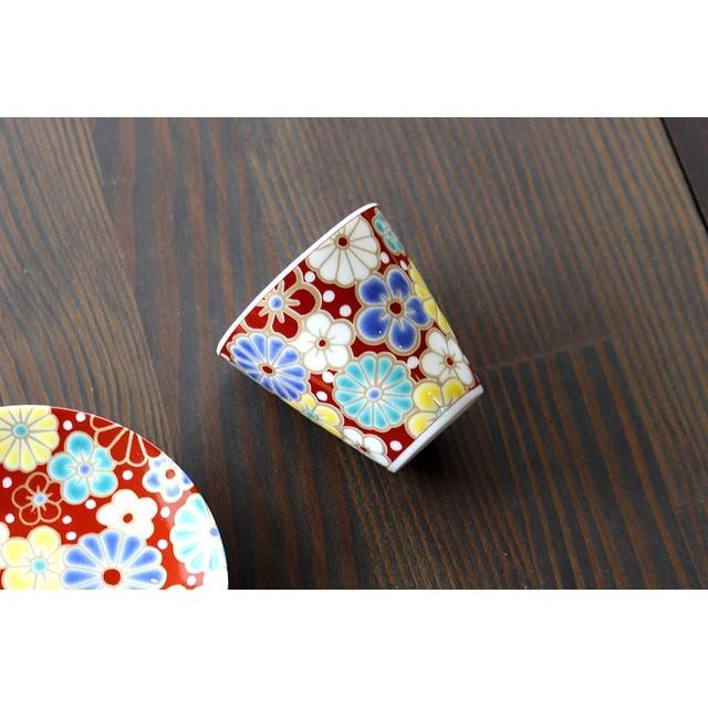 Sake Cup (KUTANI Ware / UME KIKU MOYO) - ECI Online store│One dollar 100 yen shop