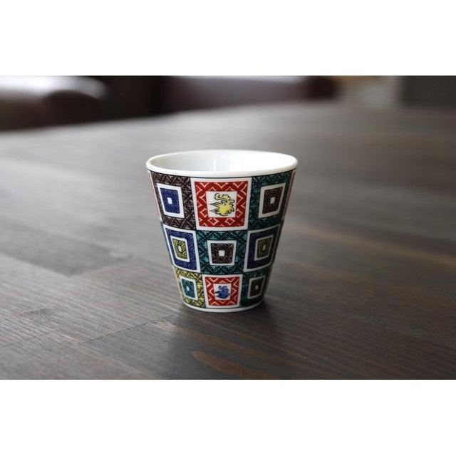 Sake Cup (KUTANI Ware / ISHIDATAMIMON) - ECI Online store│One dollar 100 yen shop