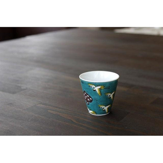 Sake Cup (KUTANI Ware / TSURU) - ECI Online store│One dollar 100 yen shop