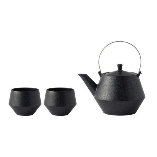 Teapot Set (Stainless / Crane Bird / Black)