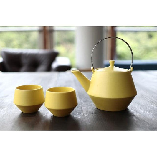 Teapot Set (Stainless / Crane Bird / Yellow)