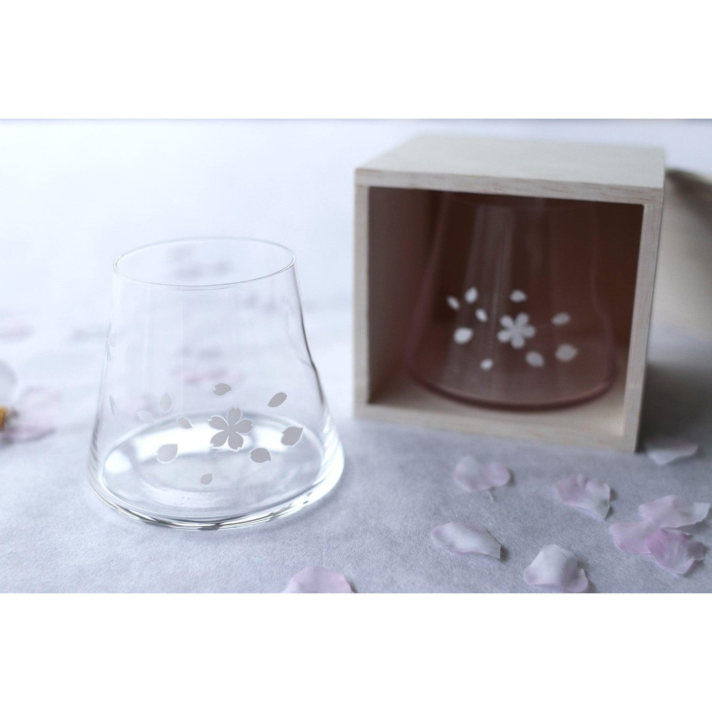 Glass (Clear / with Wood Box) - ECI Online store│One dollar 100 yen shop