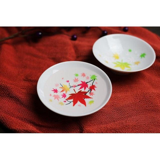 Sake Cup Set (Cool Touch Autumn Leaves) - ECI Online store│One dollar 100 yen shop