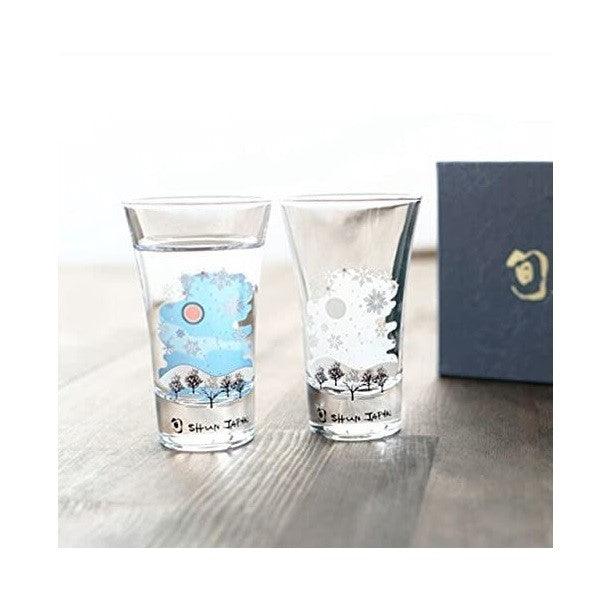 Sake Glass Set (Cool Touch Snow) - ECI Online store│One dollar 100 yen shop